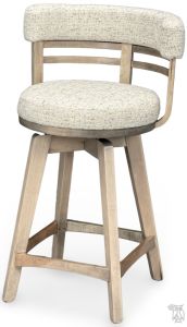Amish Crafted Solid Maple Wood Ayra Counter Stool in Harbor Grey