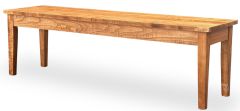 Amish Crafted Solid Tiger Maple Wood Fort Knox Bench in Caramel Cocoa Finish