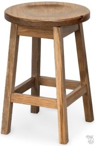 Amish Crafted Solid Rustic Hickory Lamont Swivel Counter Stool