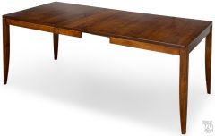 Amish Crafted Solid Maple Wood Anna Modern 78" Long Extension Leg Table in Asbury Finish