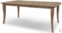 Amish Crafted Solid Maple Wood 78" Long Extension Leg Table in Sandstone Finish