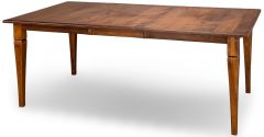 Amish Crafted Solid Maple Wood 78" Long Extension Leg Table in Michaels Finish