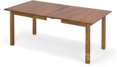 Custom Built Solid Brown Maple Wood Amish Crafted Easton Extension Table in Seely Finish