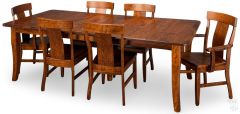 Amish Crafted Solid Rustic Cherry Easton Pike Table & Chair Set in Michaels Finish