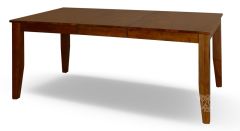 Solid Mango Wood & Parawood Wood Mason Collection 72" Long Extension Table in Macciato Finish