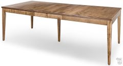 Amish Crafted Solid Maple Wood SDL Extension Leg Table in Ice Coffee Finish