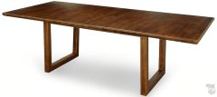 Solid Walnut Wood Voss Extension Trestle Table in Sable Finish