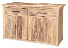 Solid Natural Parota & Mango Wood Kitchen Island