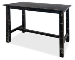 Mahogany Wood Sandy Beach 36" High Counter Table in Black Sand Finish