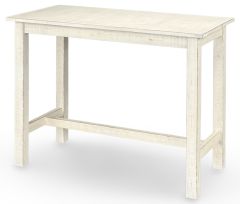 Mahogany Wood Sandy Beach 36" High Counter Table in White Sand Finish