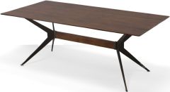 Amish Crafted Solid Brown Maple Wood 78" Jefferson Solid Top Table