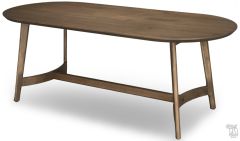Amish Crafted Solid Maple Mila Oval Table in Warm Brown Finish