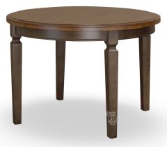 Solid Wood Hickory & Coal Finish Vista 40" Round Table