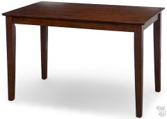 Solid Parawood 48" Long Rectangle Table in Espresso Finish