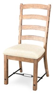 Mahogany Wood Yellowstone Grand Side Chair in Buckskin Finish