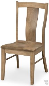Amish Crafted Solid Maple Wood Lucas Side Chair in Sandstone Finish