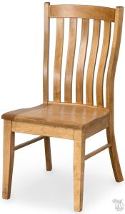 Amish Crafted Solid Maple Wood Colton Side Chair in Harvest Finish