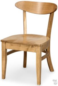 Amish Crafted Solid Maple Wood Keenan Side Chair in Harvest Finish
