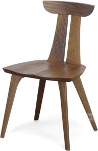 Estelle Chair in Solid Walnut Wood with Natural Finish