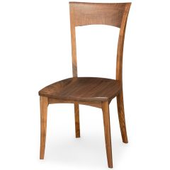 Solid Walnut Wood Ingrid Side Chair in Natural Finish