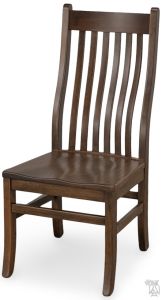 Amish Crafted Solid Rustic Cherry Wood Bourbon Trail Side Chair in Turkish Coffee Finish