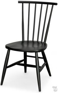 Amish Crafted Solid Maple Baily Side Chair in Black Matte Finish