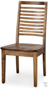 Amish Crafted Solid Brown Maple Wood Cardi's Side Chair in Ice Coffee Finish