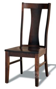 Amish Crafted Solid Maple Connor Side Chair in Mocha Finish