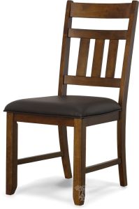 Solid Parawood Wood Mason Slatback Side Chair