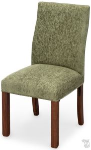 Amish Crafted Upholstered Vista Low Side Chair with Rustic Walnut Legs In Performance Fabric