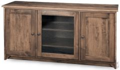 Amish Crafted Solid Maple Wood Sienna TV Console in Cappuccino Finish