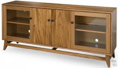 Amish Crafted Solid Elm Allentown TV Console With Tambour Door Panels