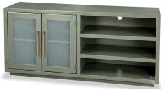 American Made Maple Wood Perry 65" TV Console in Sage Green
