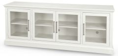 American Made Maple Wood Byron 84" TV Console in White