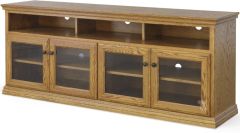 California Made Oak Wood Traditional 73" TV Media Console in Medium Finish