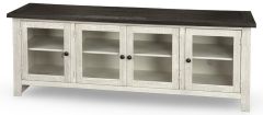American Made Eastport 74" TV Console in Drifted White