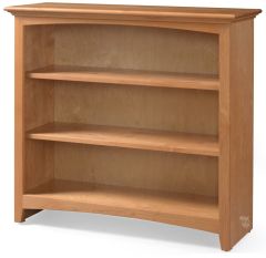 Alder Wood McKenzie Bookcase in Natural Finish 36"H