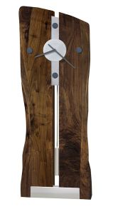 Solid Walnut Wood Live Edge Wall Clock