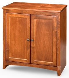 Alder Wood McKenzie 30"W Modular Lower Cabinet with Doors in Antique Cherry Finish