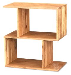 Solid Acacia Urban 2 Tier Shelf in Natural Finish