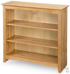 Solid Alder Wood Shaker Bookcase 36" x 36" in Natural Finish
