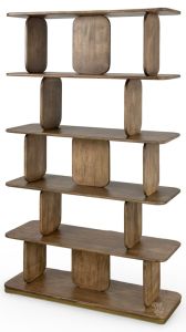 Solid Mango Wood Mesquite Bookcase