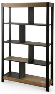 Solid Wood Tuxedo Bookcase