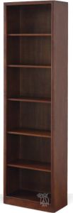 California Made Alder Wood Newport Bookcase in Antique Cherry Finish 24"w x 84"h