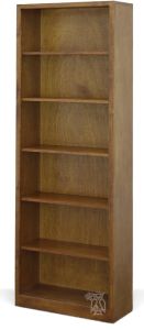 California Made Alder Wood Newport Bookcase in Hazelnut Finish 30"w x 84"h