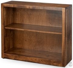 Amish Crafted Solid Maple Wood Edgewood Bookcase 36"w x 30"h in Asbury Finish