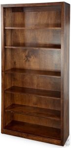 Amish Crafted Solid Maple Wood Edgewood Bookcase 36"w x 72"h in Asbury Finish
