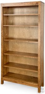 Amish Crafted Solid Rustic Cherry Wood Vienna Bookcase 36"w x 72"h in Tawny Finish