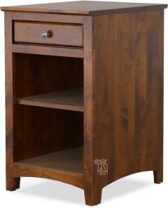 Solid Alder Wood Shaker 1 Drawer Modular Cabinet in Vintage Cherry Finish