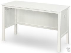 Solid Wood Framed 51" Open Writing Table in White
